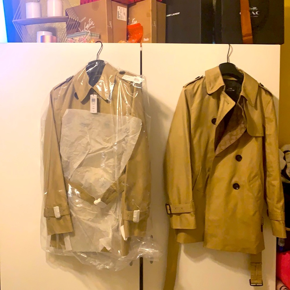 Coach Signature Trench. Extra Small, Khaki, short length